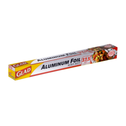 GLAD ALUMINIUM FOIL 37.5 SQ FT GLAD ALUMINIUM FOIL 37.5 SQ FT