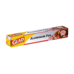 GLAD ALUMINIUM FOIL 25 SQ FT GLAD ALUMINIUM FOIL 25 SQ FT