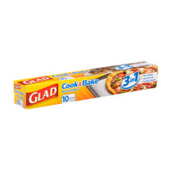 GLAD COOK & BAKE PAPER 10M GLAD COOK & BAKE PAPER 10M