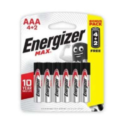 ENERGIZER MAX AAA 4 FOC 2 E92BP4+2M ENERGIZER MAX AAA 4 FOC 2 E92BP4+2M
