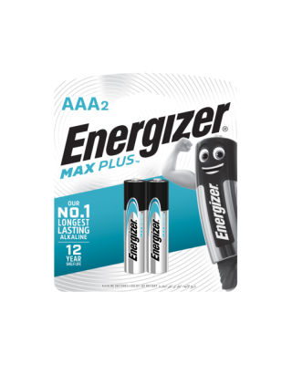 ENERGIZER MAX PLUS AAA BATTERY 2PCS - EP92BP2