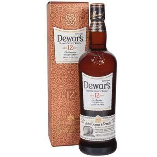 DEWAR'S 12 YEARS OLD WHISKY 750ml