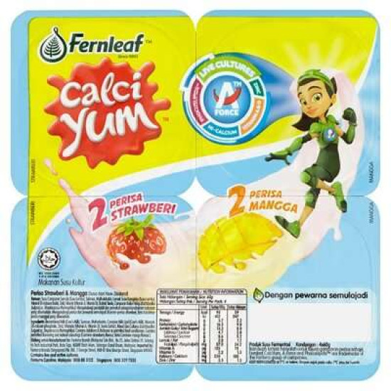 FERNLEAF CALCIYUM MANGO STRAWBERRY 60G*4S