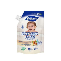 DRYPERS BABY HEAD TO TOE ALMOND 450ML