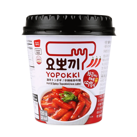 YOPOKI CUP TOPOKKI HOT& SPICY (HALAL) 120GM