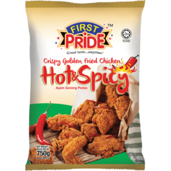 FIRST PRIDE CRISPY GOLDEN FRIED CHICKEN HOT&SPICY 750GM