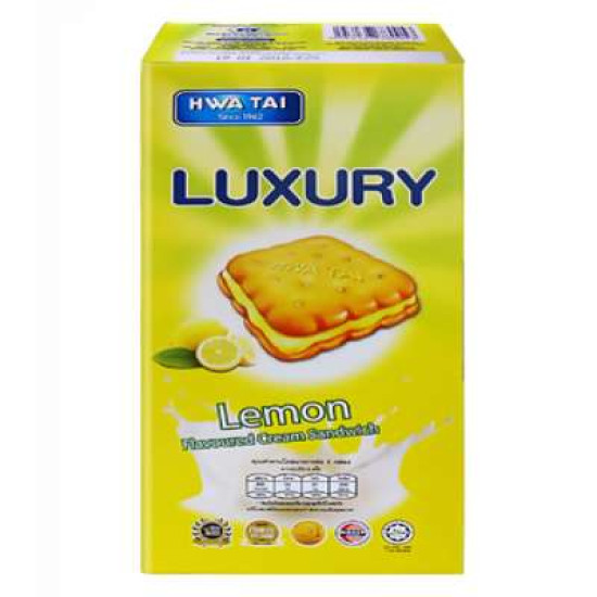 LUXURY CREAM SANDWICH LEMON 120GM