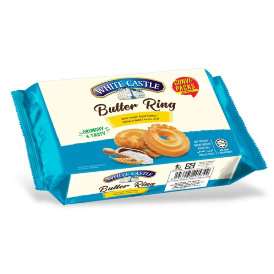 WHITE CASTLE BUTTER RING COOKIES 180GM