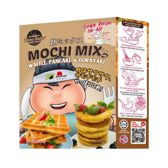 SOY ASAHI MOCHI MIX WAFFLE PANCAKE DORAYAKI 300GM