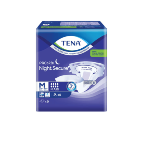 TENA PROSKIN NIGHT SECURE M 9's