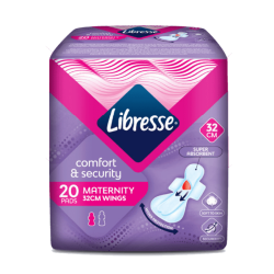 LIBRESSE MATERNITY WIDER BACK NITE WING 32CM 20s LIBRESSE MATERNITY WIDER BACK NITE WING 32CM 20s
