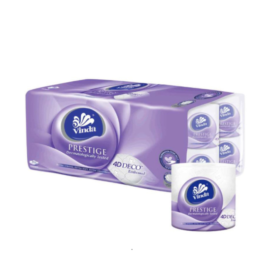 VINDA PRESTIGE 4D TOILET ROLL 3PLY 16'R