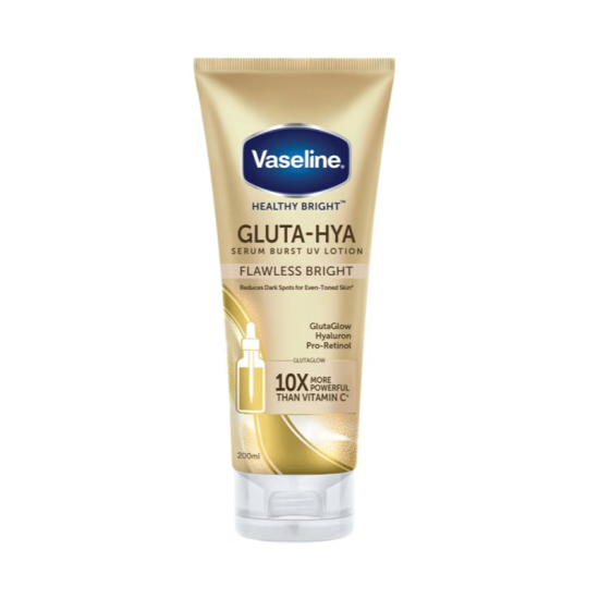 VASELINE GLUTA HYA SERUM UV FLAWLESS BRIGHT 200ML