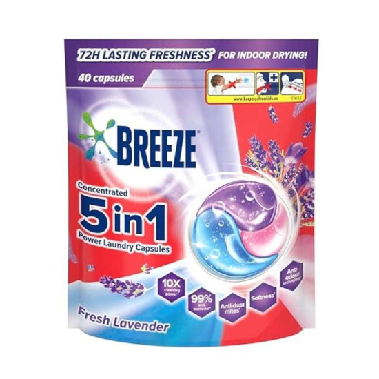BREEZE 3IN1 CAPSULE LAVENDER (V/P) 420G  (40s)