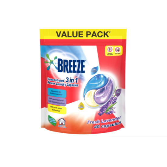 BREEZE 3IN1 CAPSULE LAVENDER (V/P) 420G  (40s)