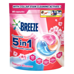 BREEZE 3IN1 CAPSULE SAKURA (V/P) 420G (40'S) BREEZE 3IN1 CAPSULE SAKURA (V/P) 420G (40'S)
