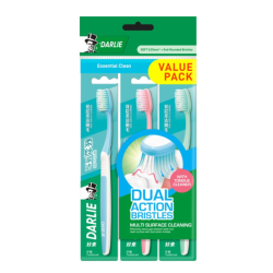 DARLIE TOOTHBRUSH SOFT CLEAN 3'S DARLIE TOOTHBRUSH SOFT CLEAN 3'S