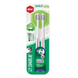 DARLIE TOOTHBRUSH WIDE CLEAN CHARCOAL 2'S DARLIE TOOTHBRUSH WIDE CLEAN CHARCOAL 2'S