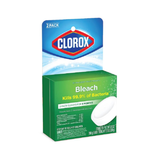 CLOROX TOILET TABLETS (BLEACH) 100G*2