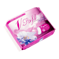 V SOFT REGULAR SANITARY NAPKIN 12'S V SOFT REGULAR SANITARY NAPKIN 12'S