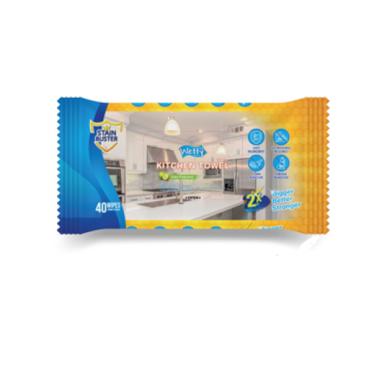 WETTY KITCHEN TOWEL WET WIPES 40'S