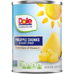 DOLE CANNED PINEAPPLE CHUNKS IN SYRUP 567GM DOLE CANNED PINEAPPLE CHUNKS IN SYRUP 567GM
