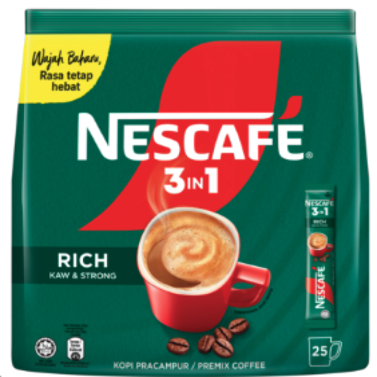 NESCAFE 3IN1 RICH JIMAT PACK 25*18G