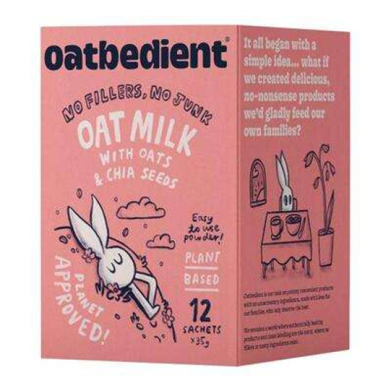 OATBEDIENT OAT MILK WITH OATS & CHIA SEEDS 35GM*12