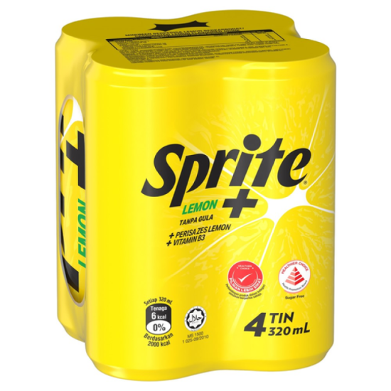 SPRITE LEMON PLUS 320ML*4