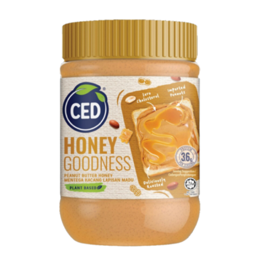 CED PEANUT BUTTER HONEY STRIPES 500GM