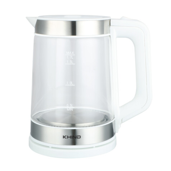 KHIND 1.7L GLASS JUG KETTLE EK171G (WHITE)