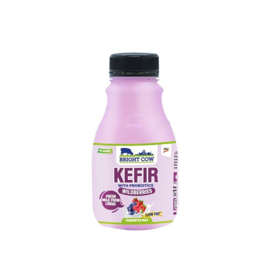 BRIGHT COW KEFIR WILDBERRIES 330ML