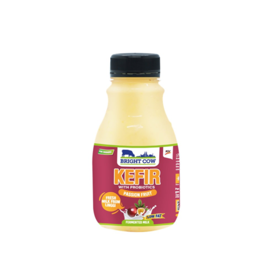 BRIGHT COW KEFIR PASSION FRUIT 330ML