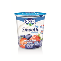 LACTEL SMOOTH LOW FAT MIXED BERRIES YOGURT 130G LACTEL SMOOTH LOW FAT MIXED BERRIES YOGURT 130G