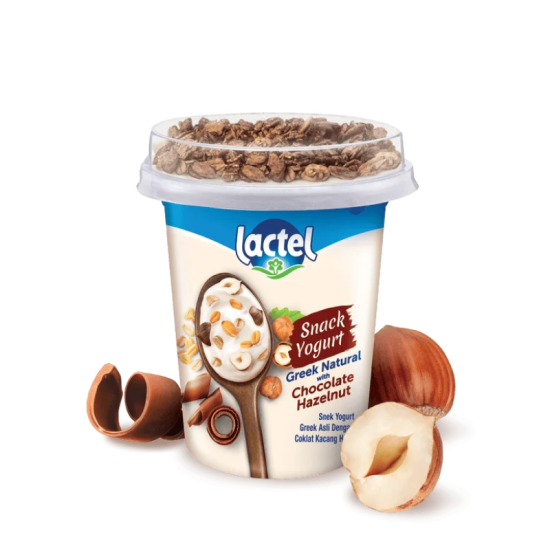 LACTEL SNACK YOGURT CHOCOLATE HAZELNUT 130G