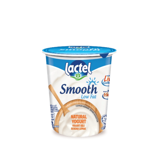 LACTEL SMOOTH LOW FAT NATURAL YOGURT 130G