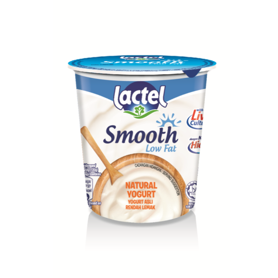 LACTEL SMOOTH LOW FAT NATURAL YOGURT 130G