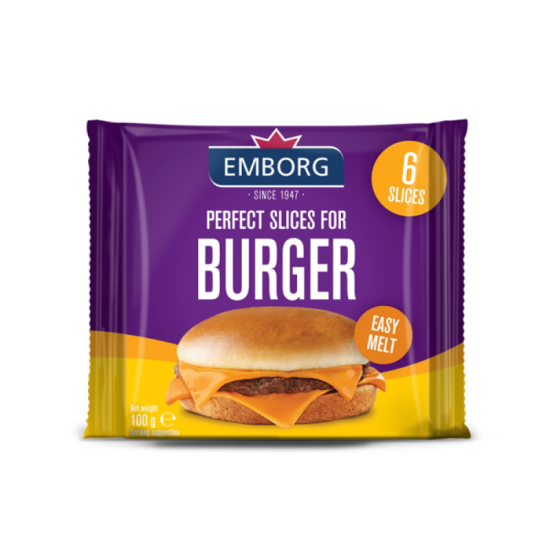 EMBORG PERFECT BURGER SLICES 200G