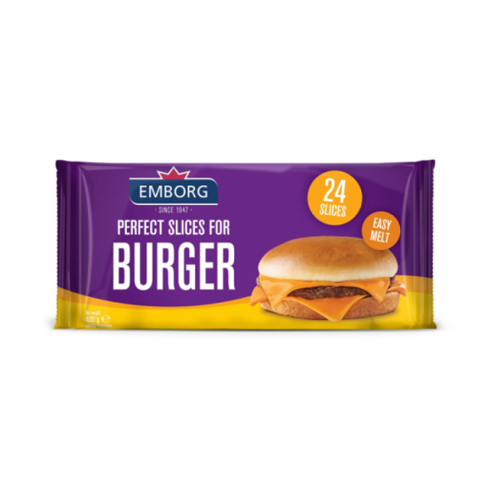 EMBORG PERFECT BURGER SLICES 400G