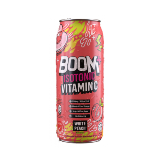 BOOM+ ISOTONIC VITAMIN C WHITE PEACH 325ML