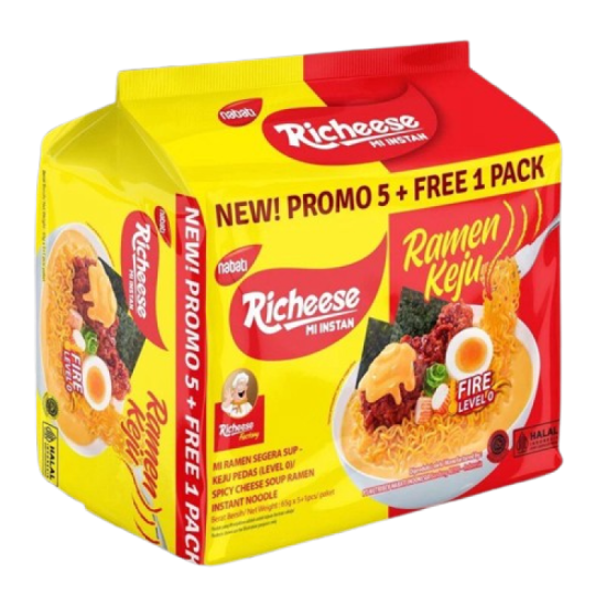 RICHEESE SPICY SOUP RAMEN LEVEL 0 65G*5