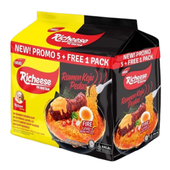 RICHEESE SPICY SOUP RAMEN LEVEL 3 65G*5