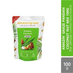 AMAZIN' GRAZE NUT PANDAN COCONUT 100GM AMAZIN' GRAZE NUT PANDAN COCONUT 100GM