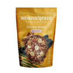 AMAZIN' GRAZE BANANA BREAD GRANOLA 250GM AMAZIN' GRAZE BANANA BREAD GRANOLA 250GM