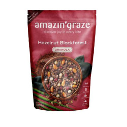AMAZIN' GRAZE HAZELNUT BLACKFOREST GRANOLA 250GM AMAZIN' GRAZE HAZELNUT BLACKFOREST GRANOLA 250GM