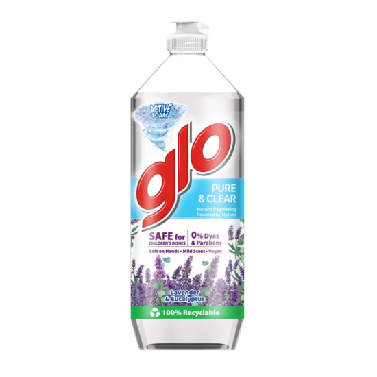 GLO DISHWASH PURE & CLEAR LAVENDER 800ML
