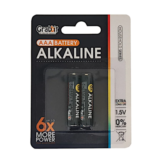 GRABBIT AAA  ALKALINE BATTERY X 2'S