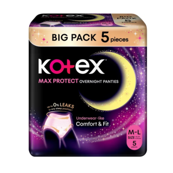 KOTEX OVERNITE PANTIES M/L 5's