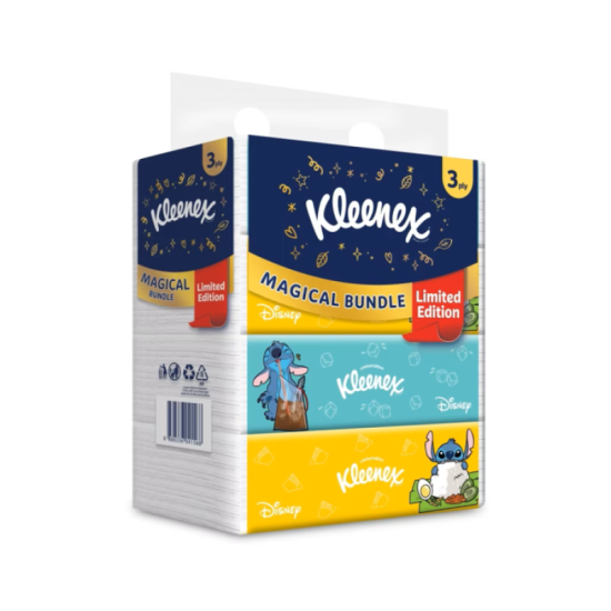 KLEENEX FACIAL TISSUE LIMITED SOFT BOX 3PLY 100'S*4