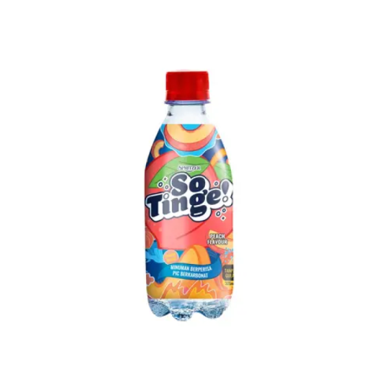 SPRITZER SO TINGE PEACH FRUIT DRINK 325ML